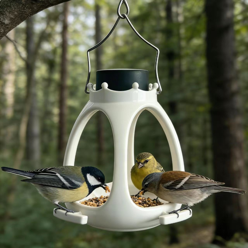 Outdoor Lighting Under Eaves - Tempat Makan Burung Tenaga Surya dengan