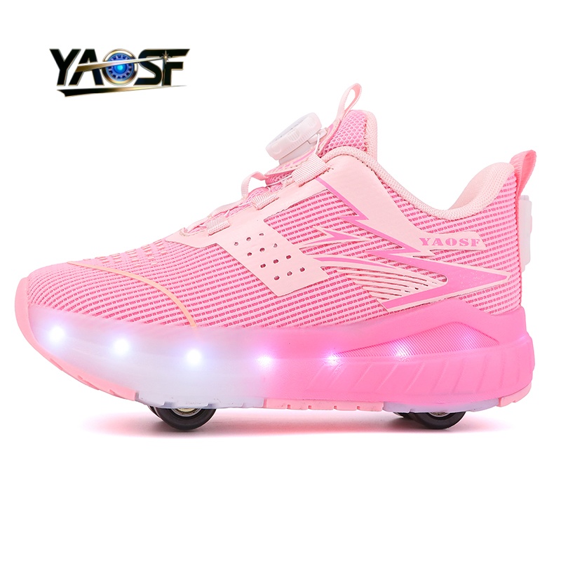Outdoor Lighting Effects - Sepatu LED 4 Roda untuk Anak,