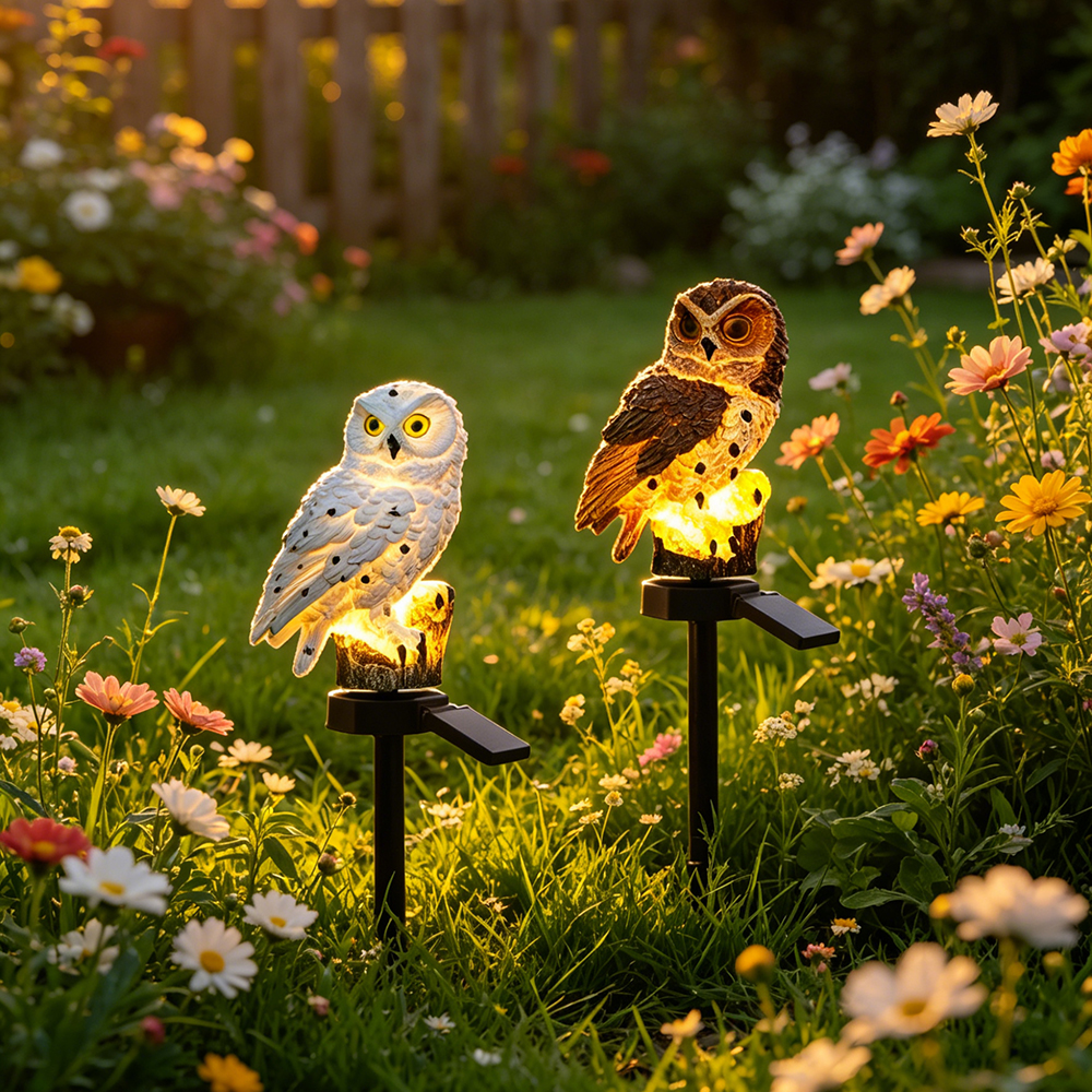 Outdoor Lighting In Ground - Lampu Tenaga Surya Bentuk Burung Hantu,