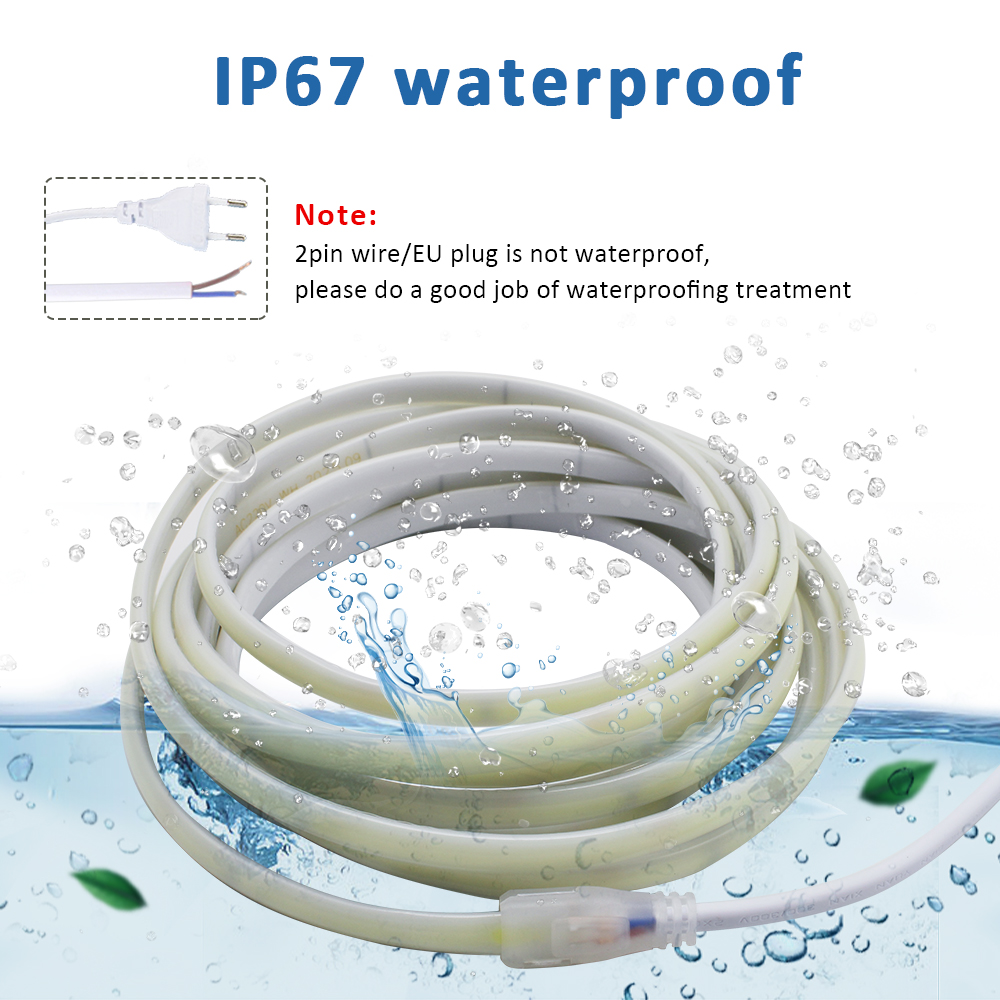Outdoor Lighting Extension Cord - Lampu Strip LED COB Tahan Air
