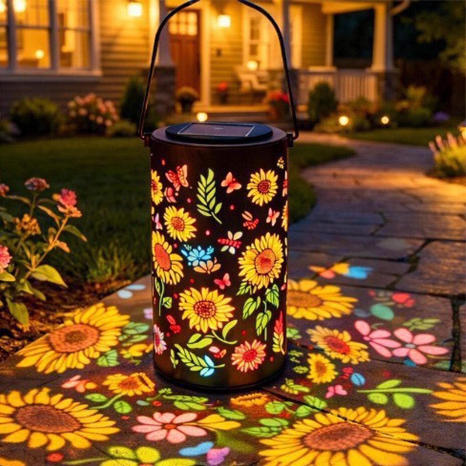 Outdoor Lighting For Patio - Lampu Tenaga Surya Bentuk Bunga Matahari