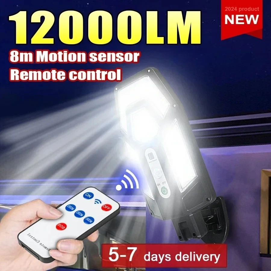 Outdoor Lighting In Ground - Lampu Dinding Tenaga Surya 12000LM yang