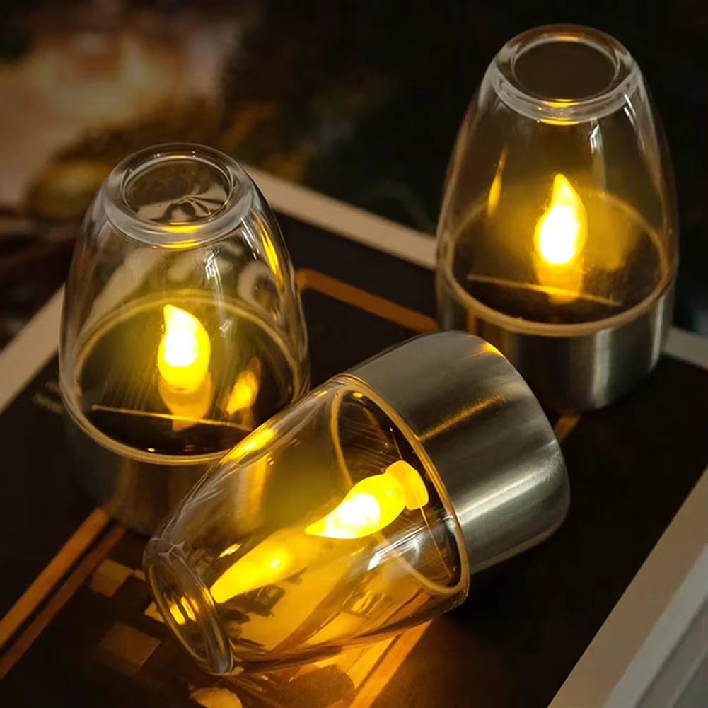 Deck Step Light - Lampu Lilin Surya Baja Tahan Karat