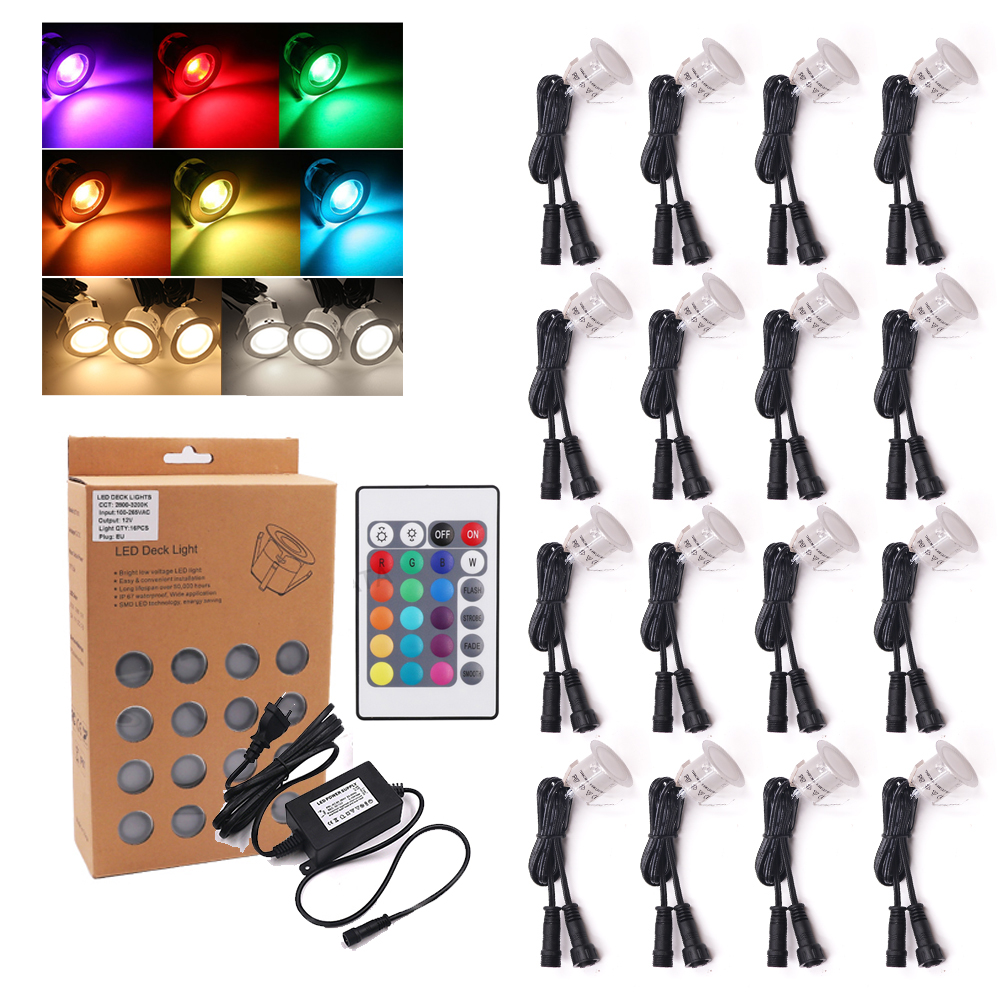 Deck Step Light - DC12V RGB Lampu Dek LED IP67