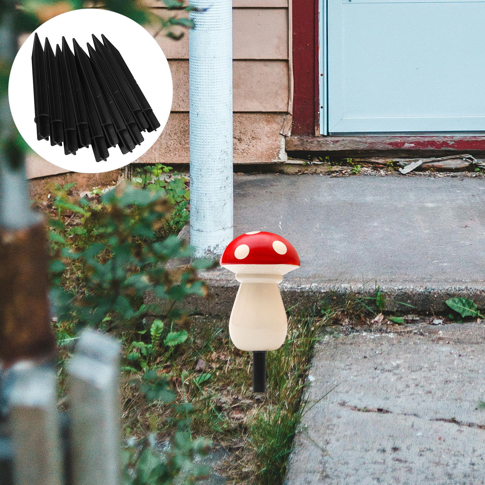 Outdoor Lighting Ground Fixtures - 10 Buah Tiang Pancang Plastik untuk