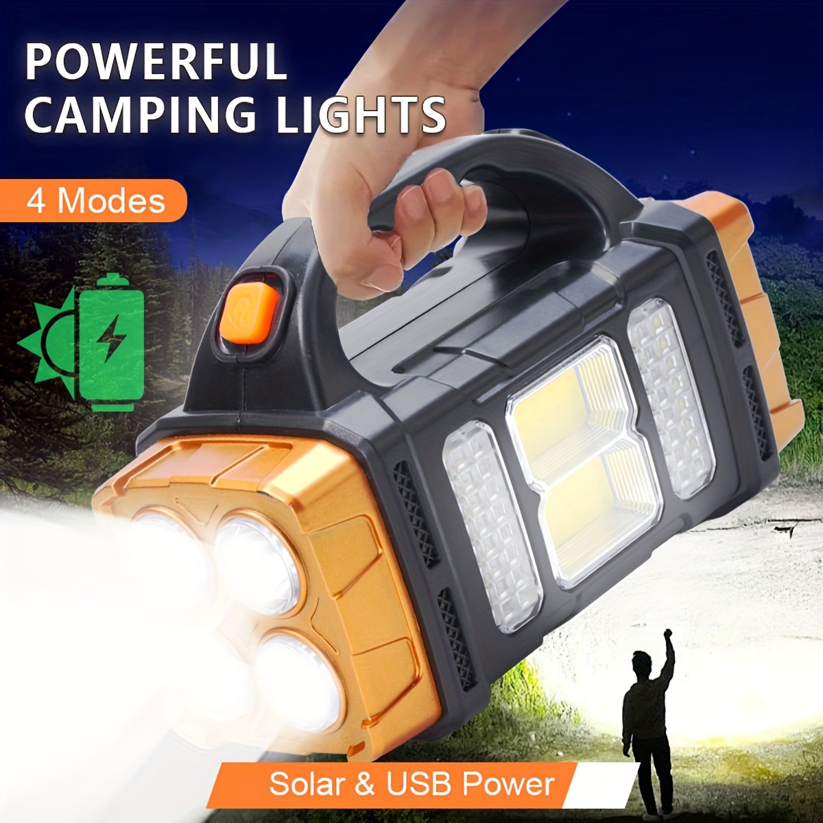 Outdoor Lighting Quality - Senter LED Tenaga Surya Daya Tinggi