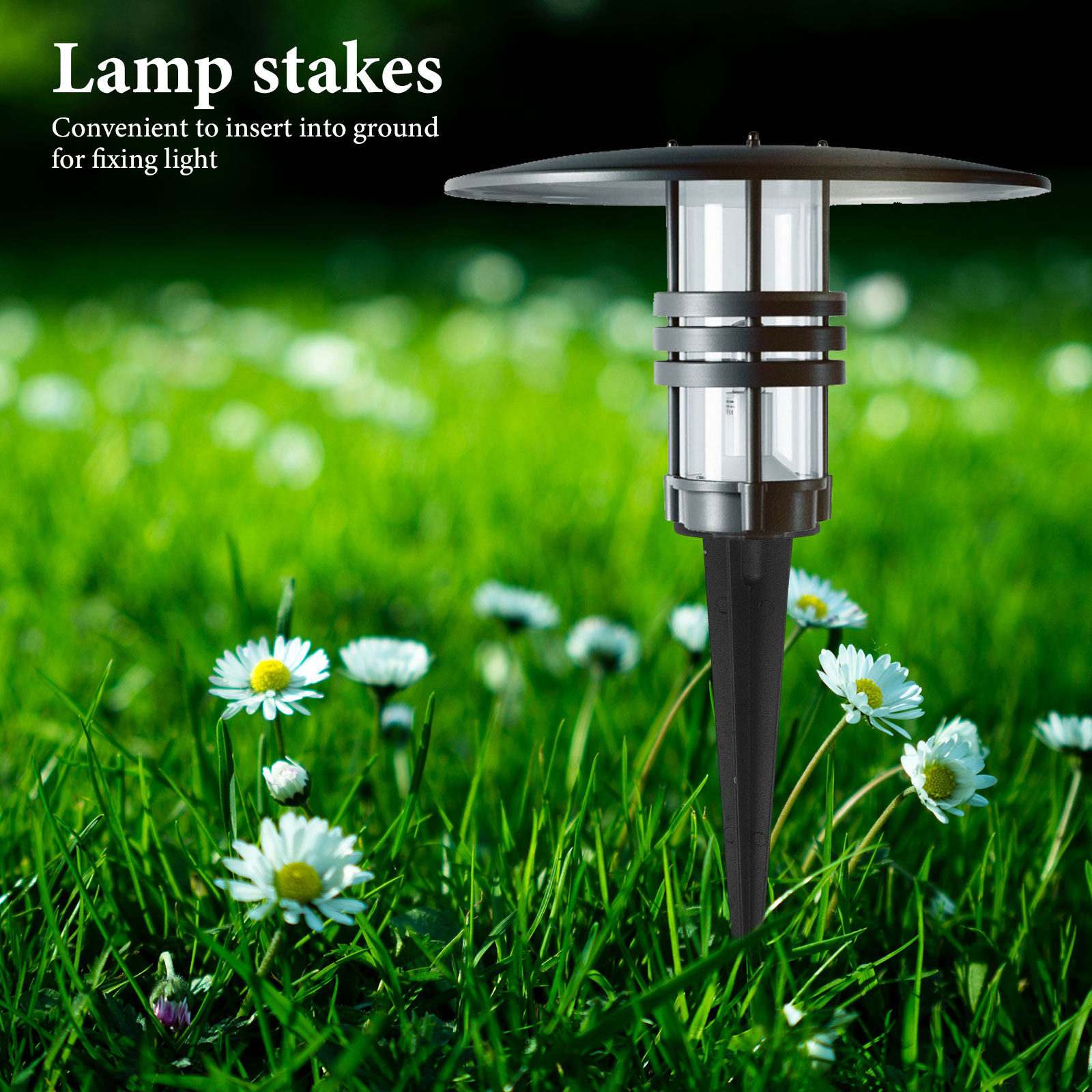 Outdoor Lighting In Ground - 6 buah tiang penyangga tanah dari