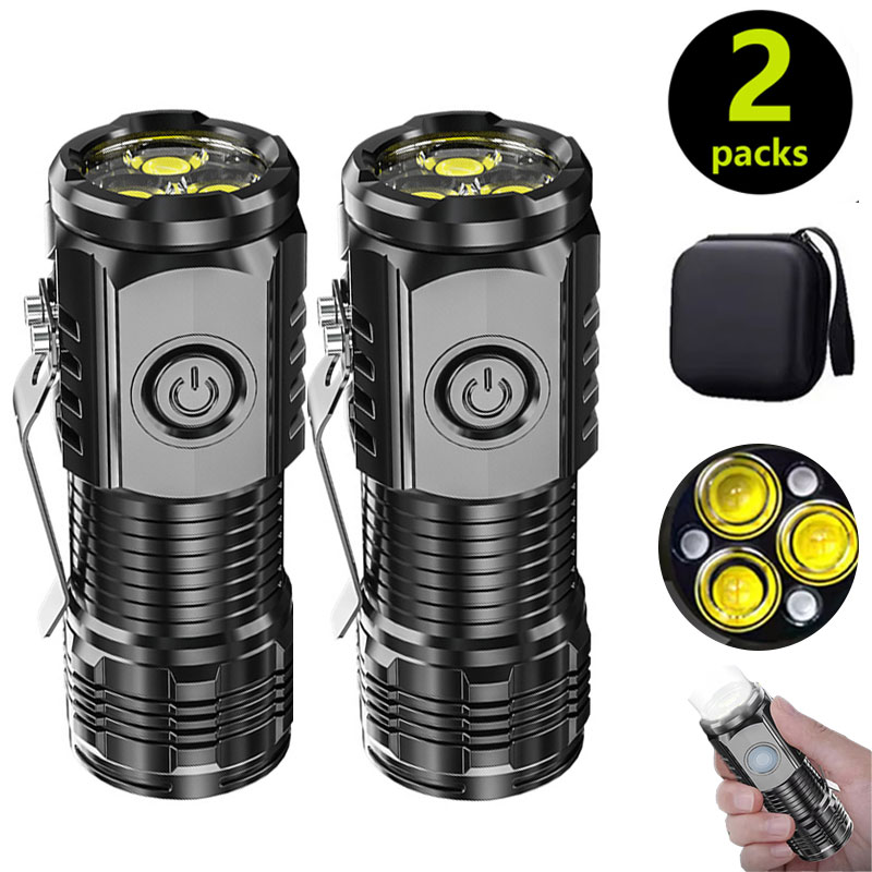 Outdoor Lighting Quality - Senter Mini 3LED dengan Klip Pena,