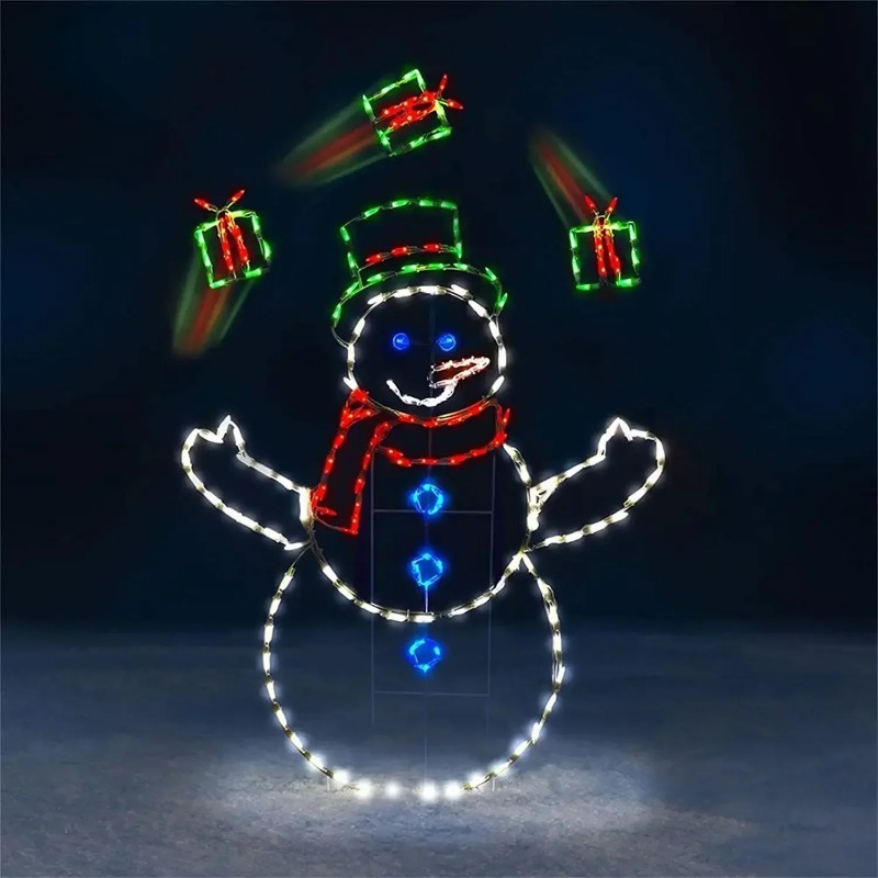 Lampu LED Snowball Berbentuk M - Outdoor Xmas Lighting Ideas ulasan dan harga