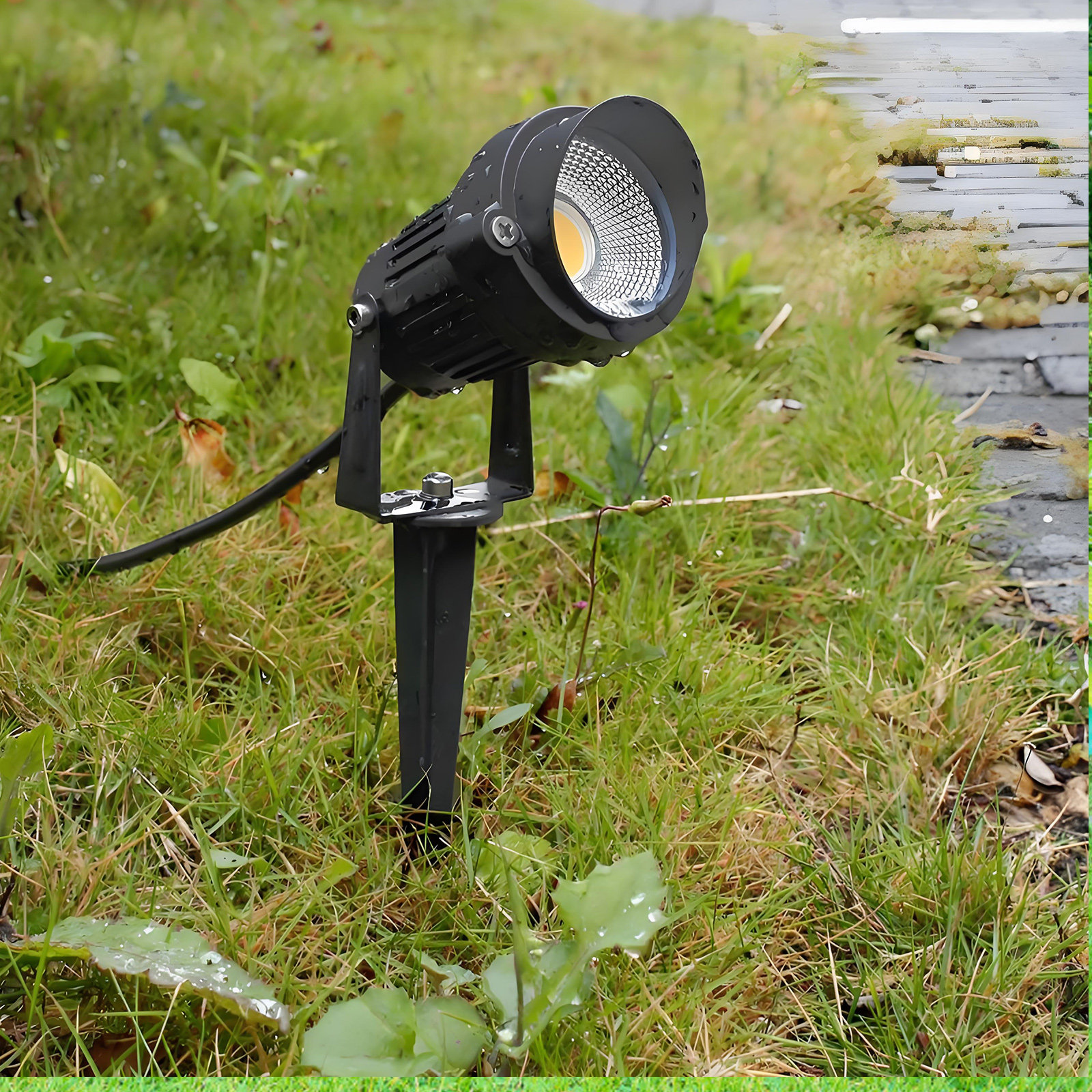 2 Buah Tiang Tanam Taman Alumi - Outdoor Lighting Ground Fixtures ulasan dan harga