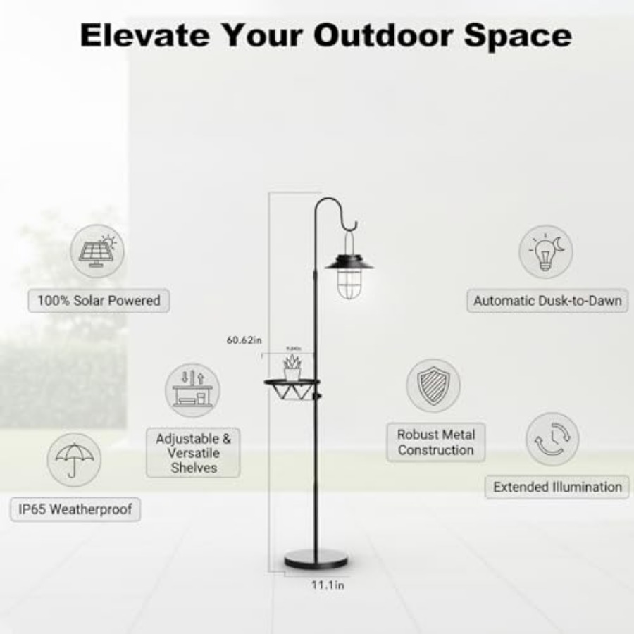 Lampu Lantai Tenaga Surya deng - Outdoor Lighting For Patio ulasan dan harga