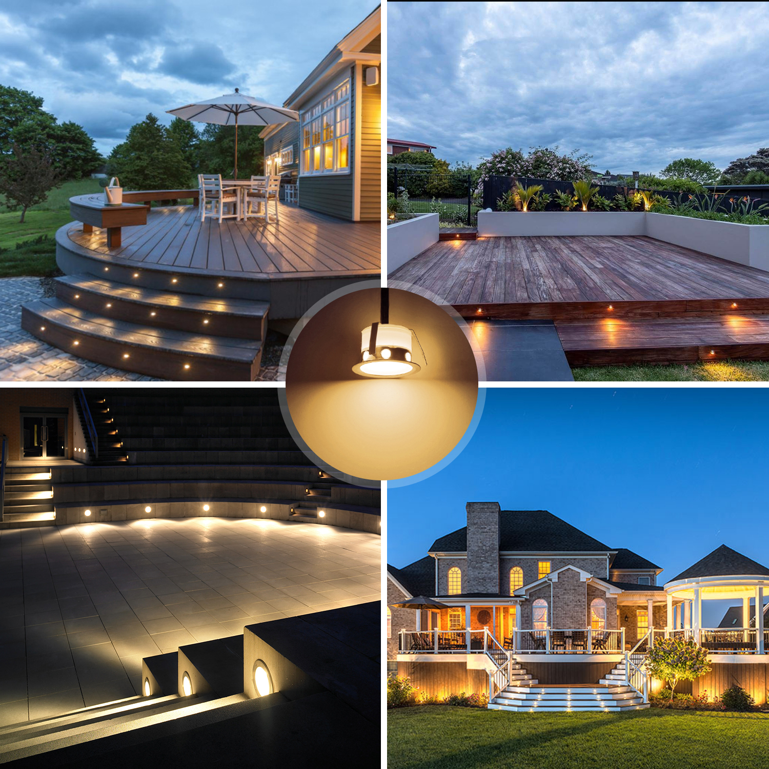 QACA Kit lampu dek tersembunyi - Deck Step Light ulasan dan harga