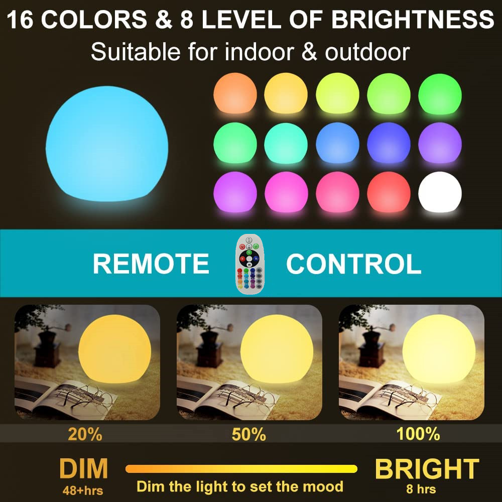 Lampu Bola Bercahaya LED Isi U - Outdoor Lighting Effects ulasan dan harga