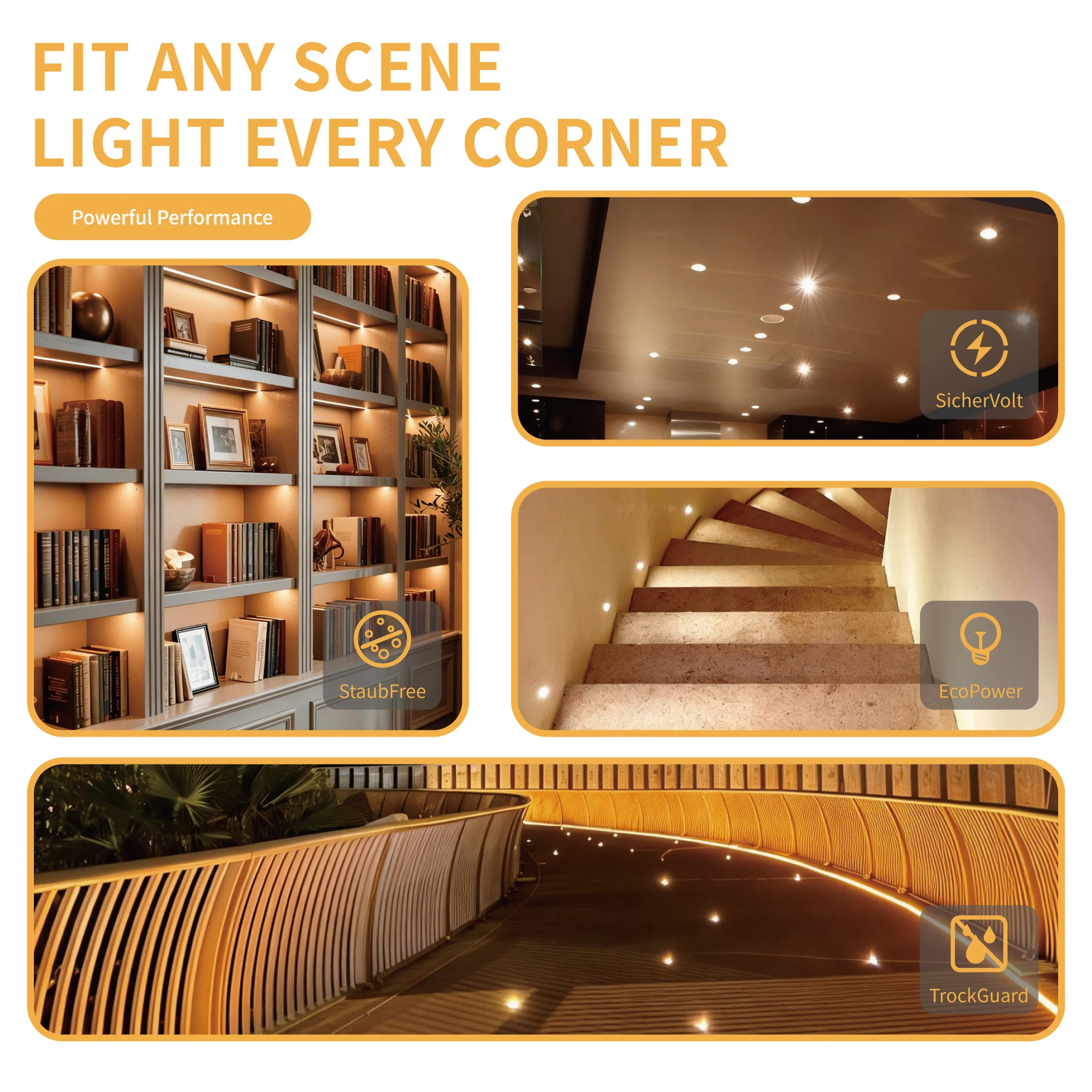 Lampu Sorot LED Outdoor IP65 u - Deck Step Light ulasan dan harga