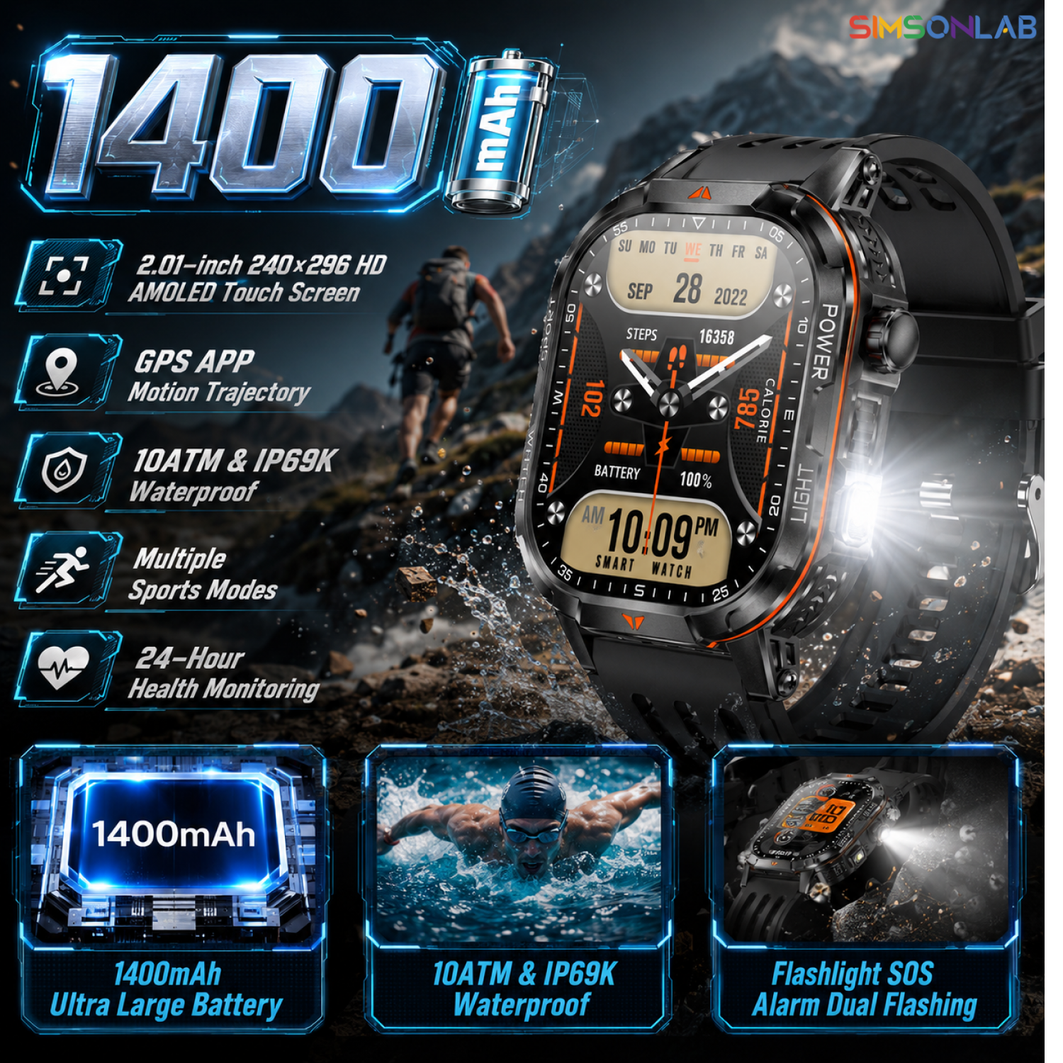 Jam Tangan Pintar 2026 Baru de - Deck Step Light ulasan dan harga