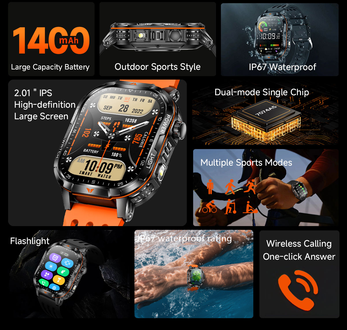Jam Tangan Pintar 2026 Baru de - Deck Step Light ulasan dan harga