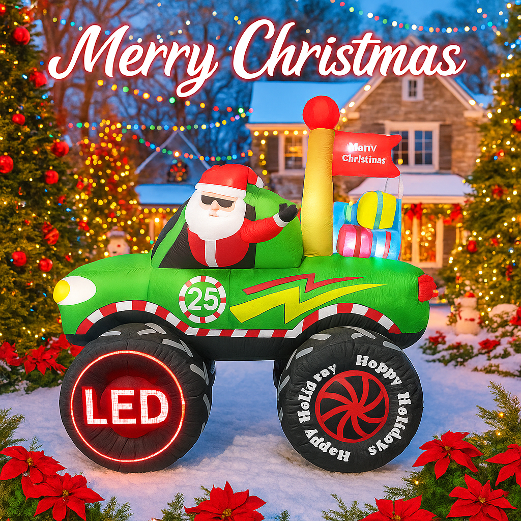 Truk Model Natal Tiup Raksasa  - Outdoor Lighting Effects ulasan dan harga