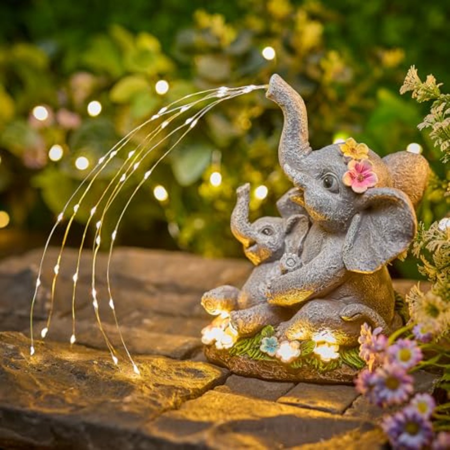 Patung Dekorasi Taman Gajah Su - Outdoor Lighting For Patio ulasan dan harga
