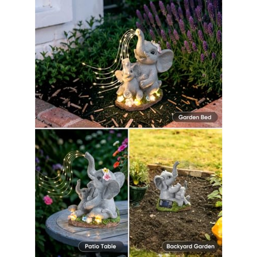 Patung Dekorasi Taman Gajah Su - Outdoor Lighting For Patio ulasan dan harga