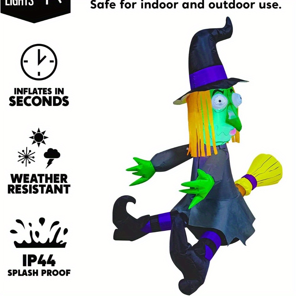 Penyihir Tiup Halloween 4FT de - Outdoor Lighting Effects ulasan dan harga