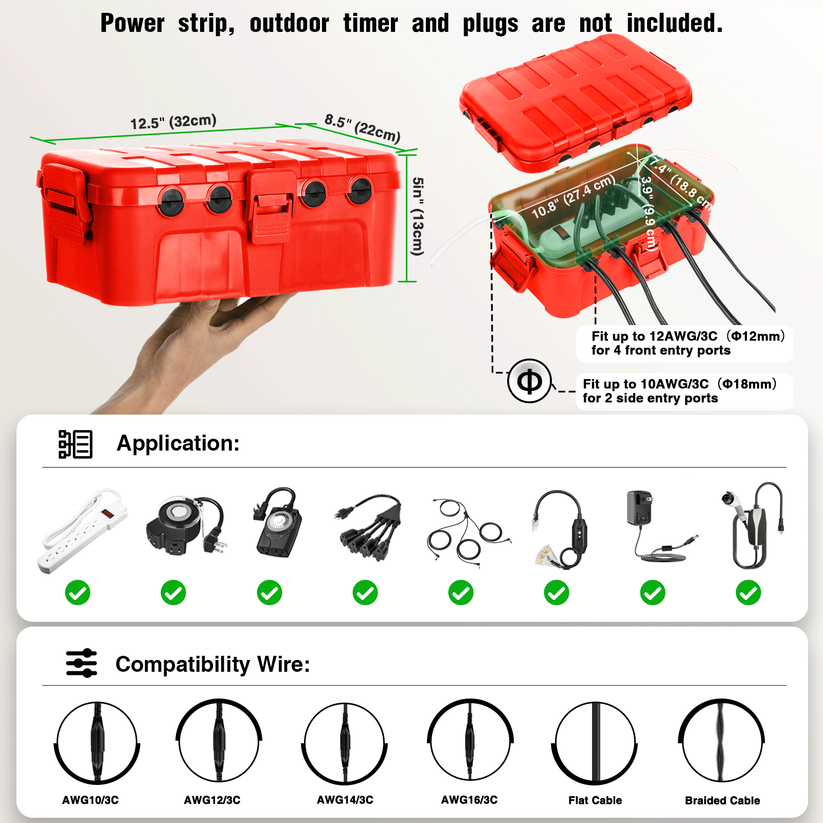 Kotak Daya Ekstensi Kabel Luar - Outdoor Lighting Extension Cord ulasan dan harga