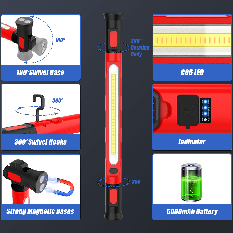 VOLODYMYR Lampu Kerja Magnetik - Outdoor Lighting Repair ulasan dan harga