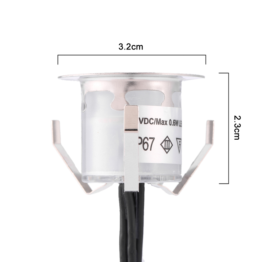 10PCS Lampu Dek LED 32mm 0.6W  - Ground Light Recessed ulasan dan harga