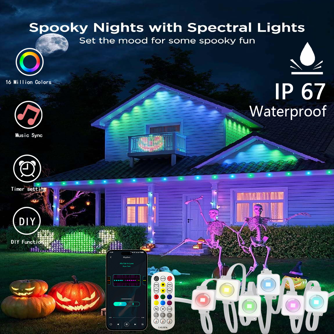 Lampu LED Tahan Lama untuk Pes - Outdoor Lighting Under Eaves ulasan dan harga