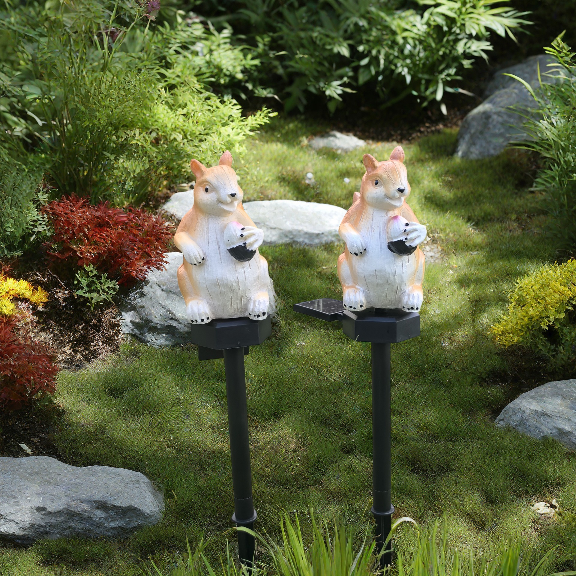 Lampu LED Tenaga Surya Bentuk  - Outdoor Lighting Ground Fixtures ulasan dan harga