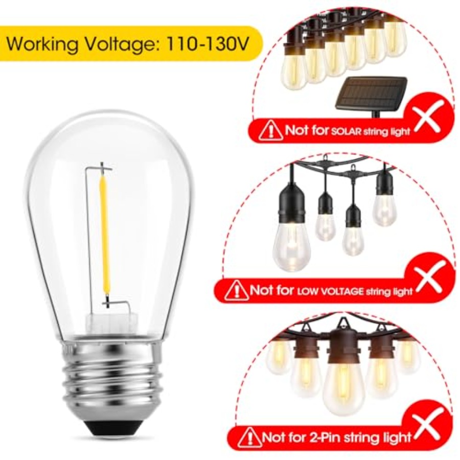 36 Paket Lampu LED S14 untuk L - Outdoor Lighting For Patio ulasan dan harga
