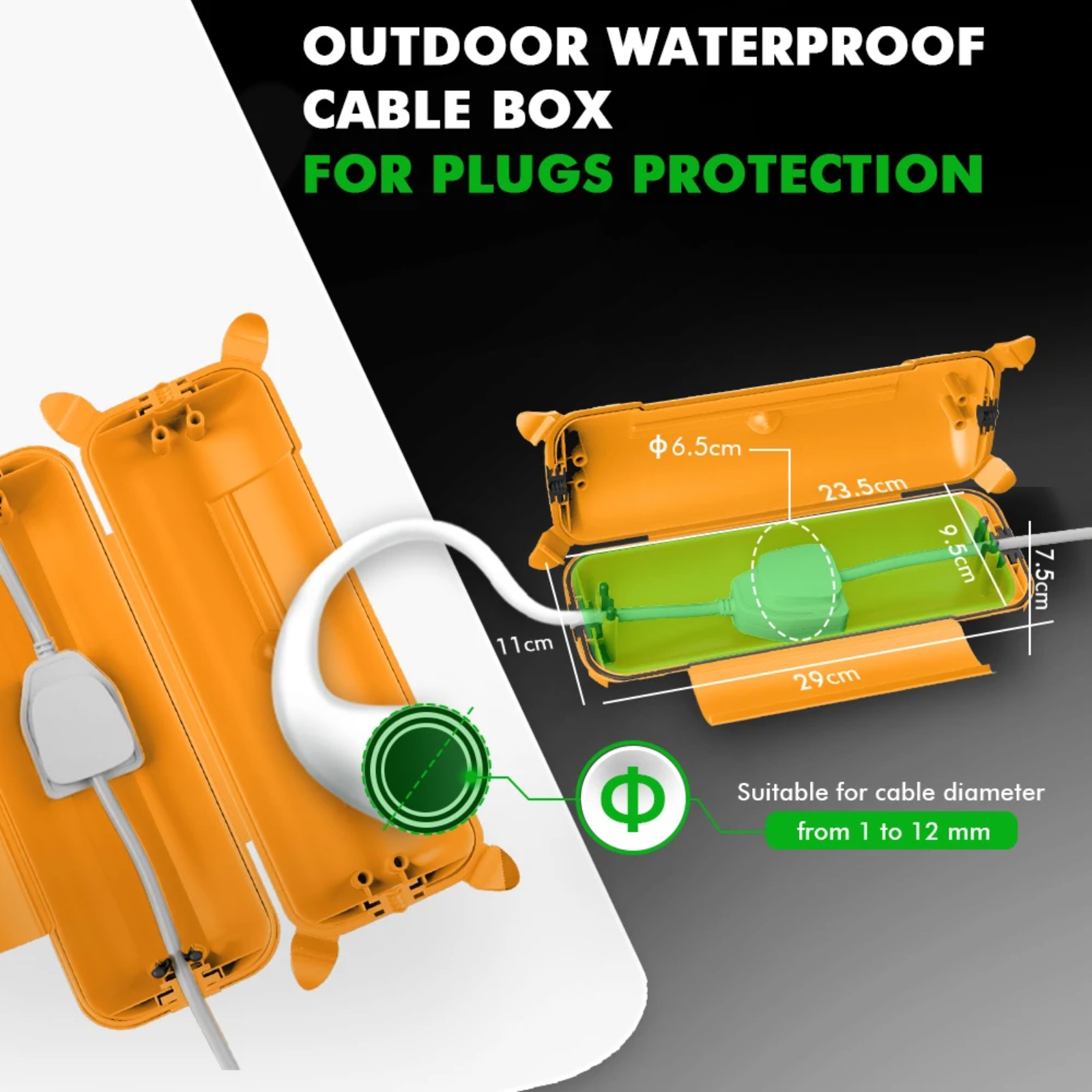 Penutup Kabel Ekstensi Luar Ru - Outdoor Lighting Extension Cord ulasan dan harga