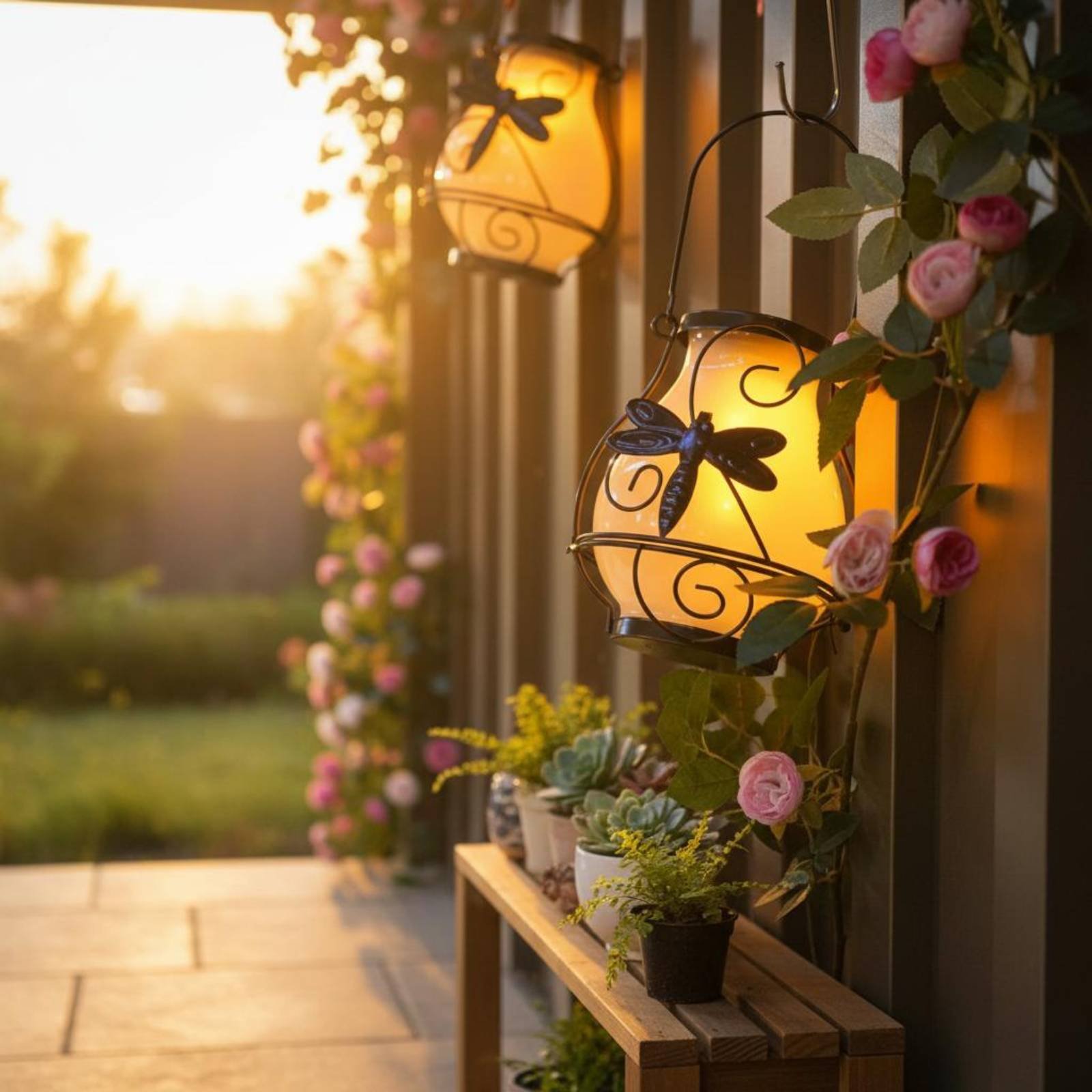 Lentera Kupu-kupu Tenaga Surya - Outdoor Lighting For Patio ulasan dan harga