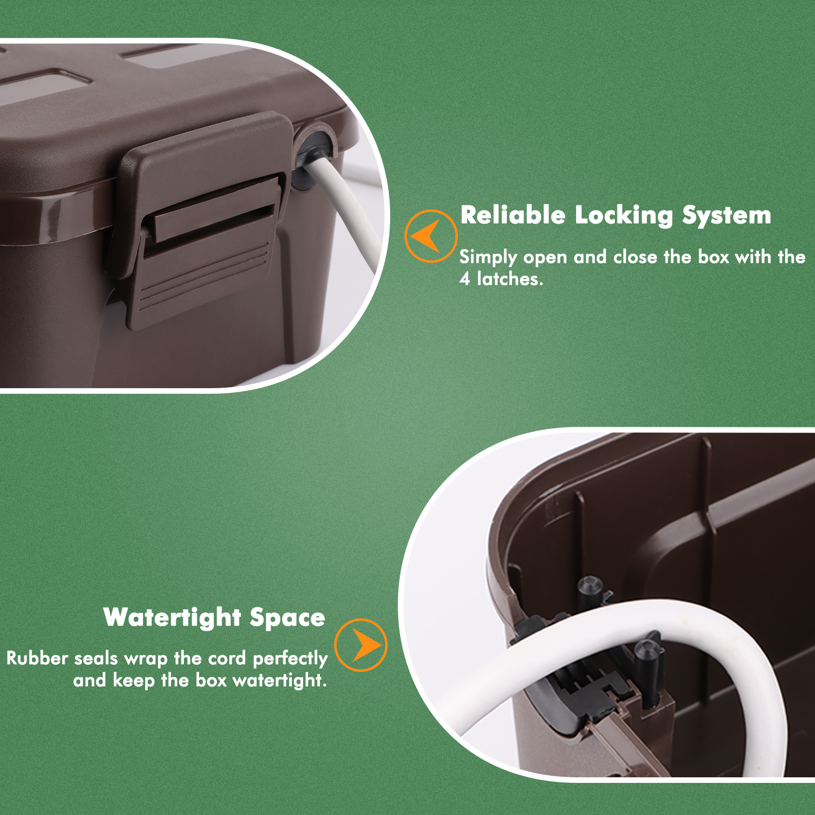 Kotak Listrik Tahan Air Besar, - Outdoor Lighting Extension Cord ulasan dan harga