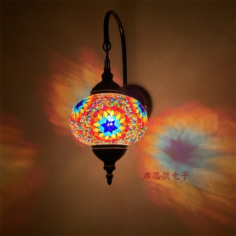 Lampu Dinding Mosaik Turki Art - Outdoor Lighting Mediterranean Style ulasan dan harga