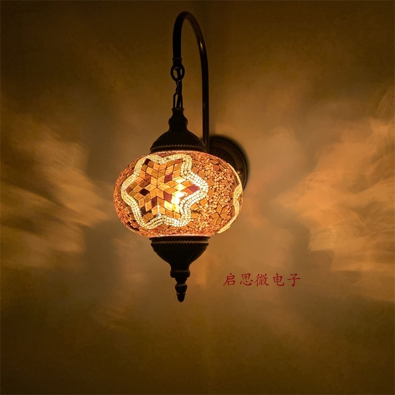 Lampu Dinding Mosaik Turki Art - Outdoor Lighting Mediterranean Style ulasan dan harga