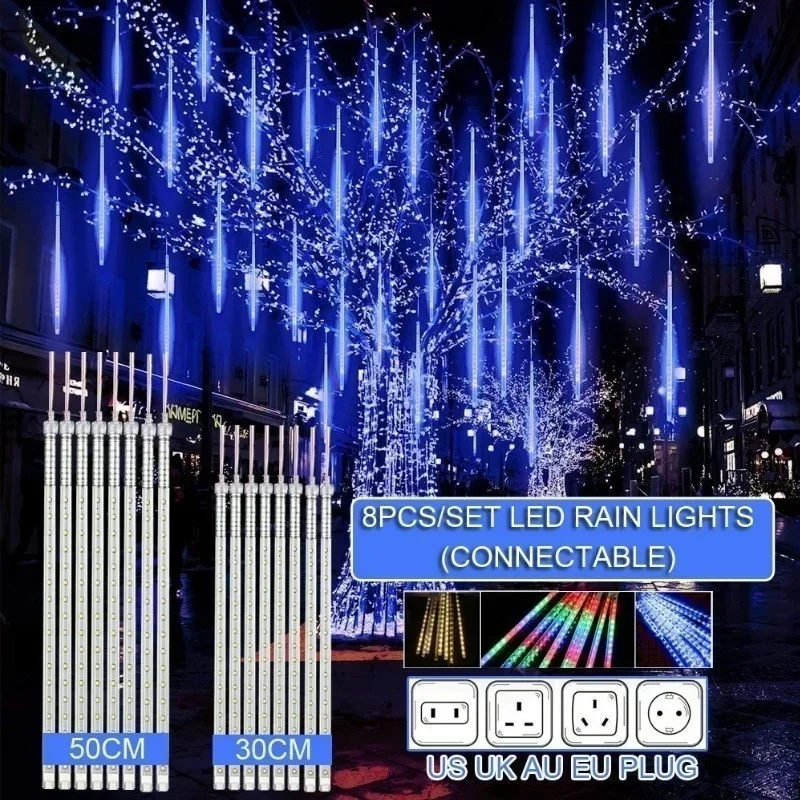 Lampu setrip LED 8 tabung huja - Outdoor Lighting Effects ulasan dan harga