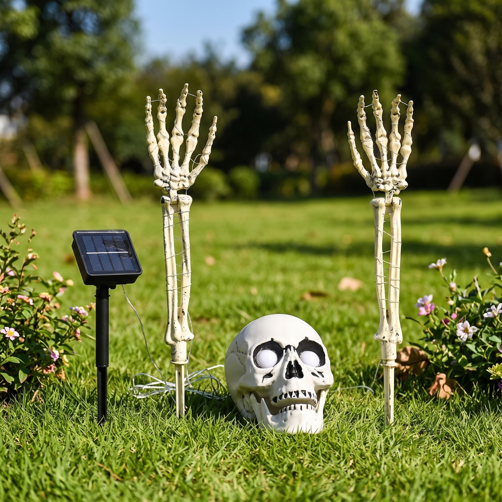 Lampu Tengkorak dengan Tiang T - Outdoor Lighting In Ground ulasan dan harga