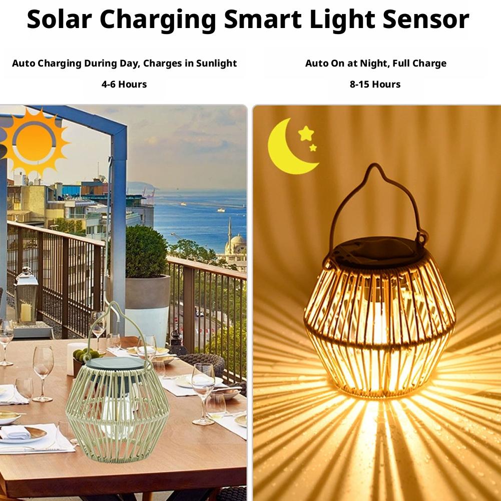 Lampu Rotan Tenaga Surya Tahan - Outdoor Lighting For Patio ulasan dan harga