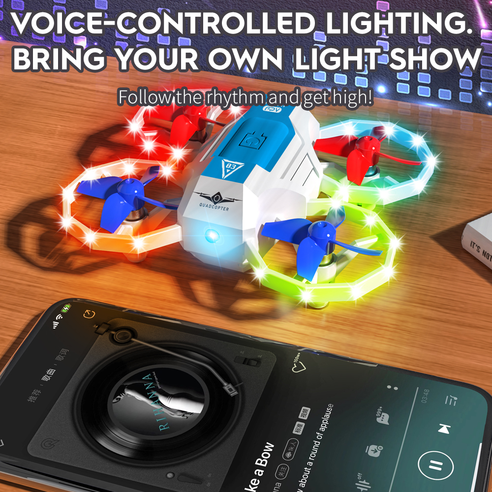 KF601 drone Mini dengan musik  - Outdoor Lighting Controller ulasan dan harga