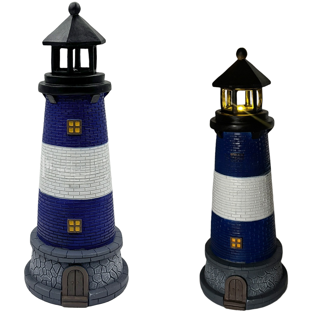 Mercusuar Resin Tenaga Surya B - Outdoor Lighting Mediterranean Style ulasan dan harga