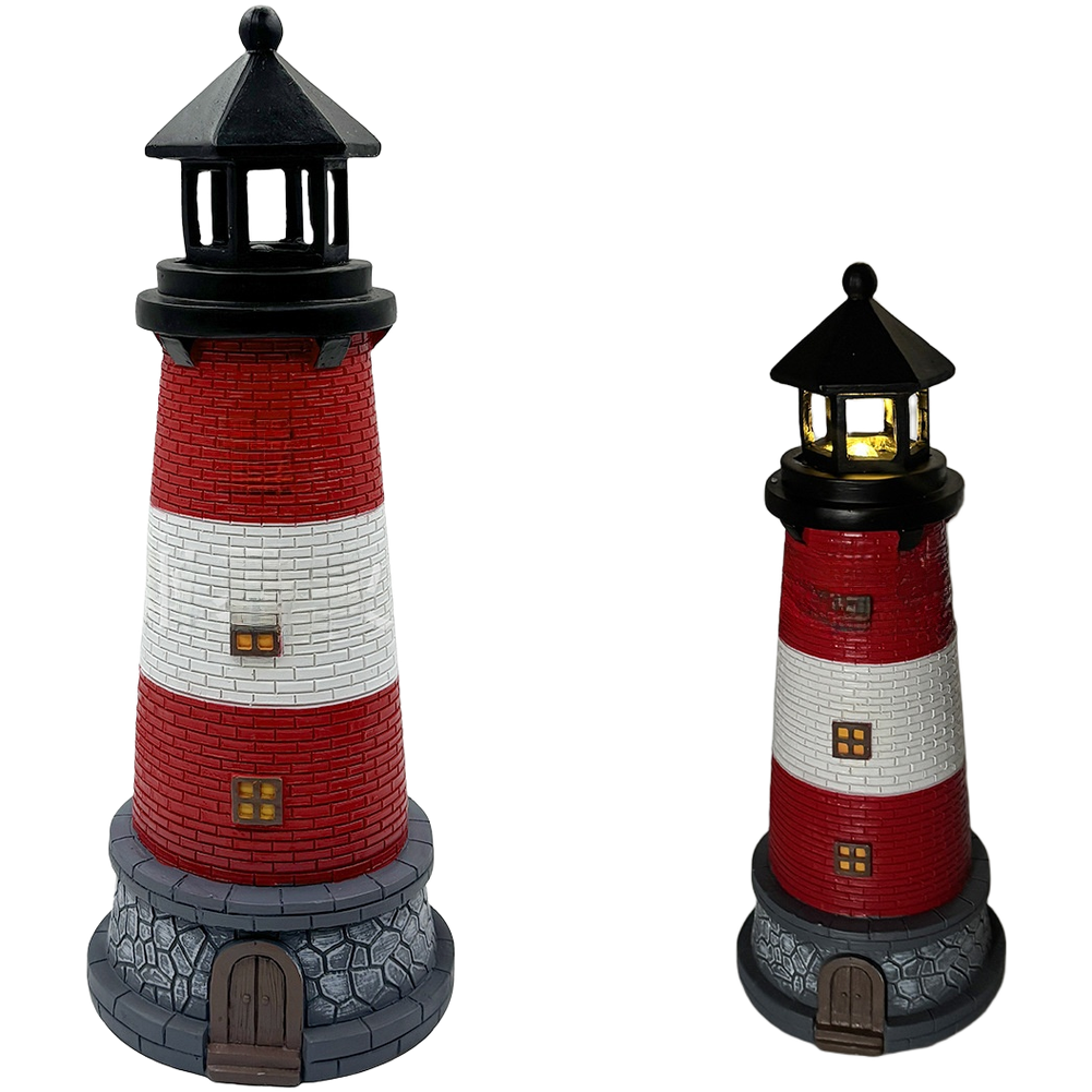 Mercusuar Resin Tenaga Surya B - Outdoor Lighting Mediterranean Style ulasan dan harga