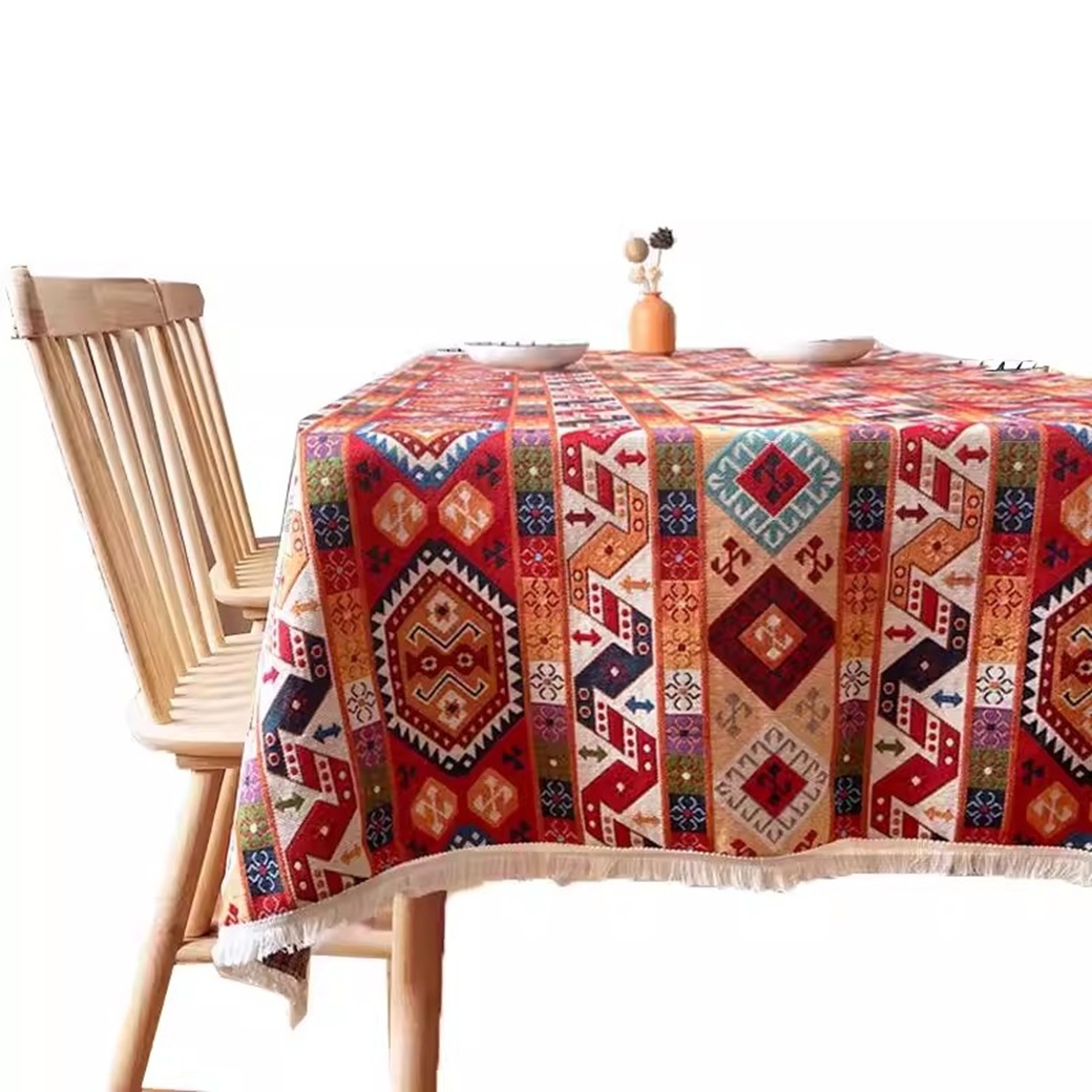 Taplak Meja Katun Linen Gaya M - Outdoor Lighting Mediterranean Style ulasan dan harga