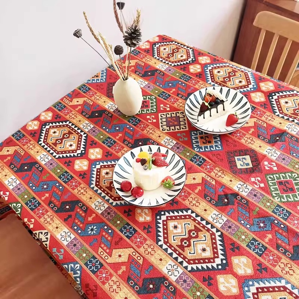 Taplak Meja Katun Linen Gaya M - Outdoor Lighting Mediterranean Style ulasan dan harga