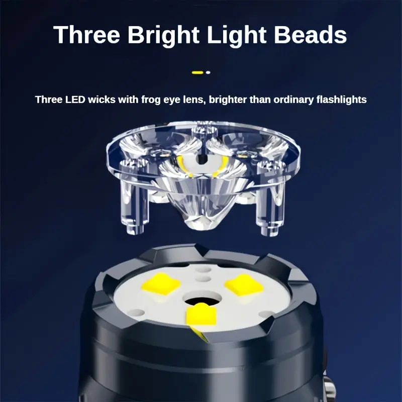 Senter Mini 3LED dengan Klip P - Outdoor Lighting Quality ulasan dan harga