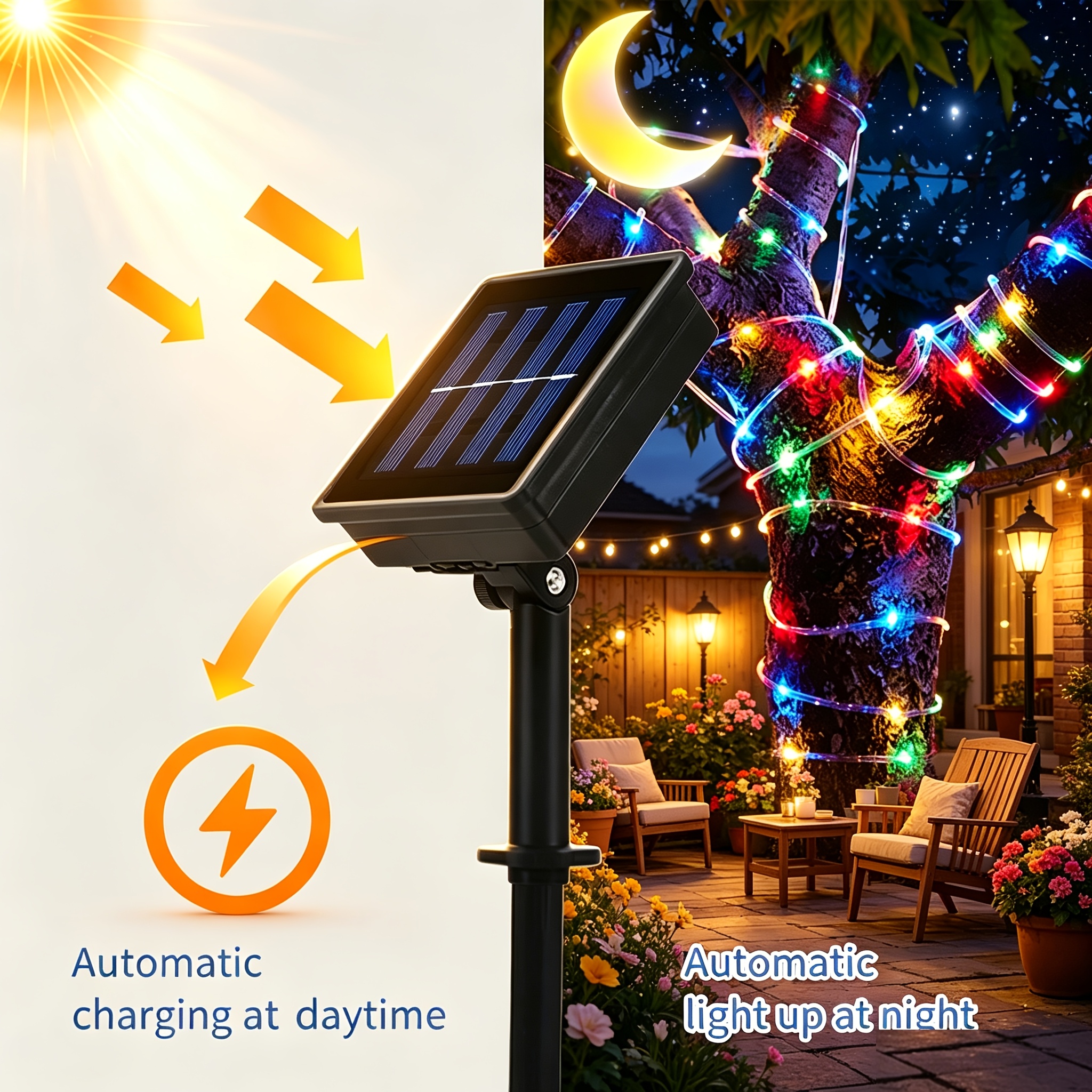 Lampu LED Solar Outdoor Tahan  - Outdoor Lighting Effects ulasan dan harga