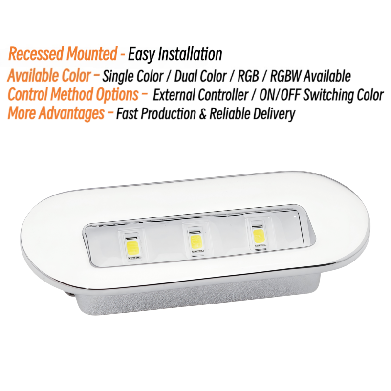 Lampu LED 3W 12V 24V untuk Kap - Deck Step Light ulasan dan harga