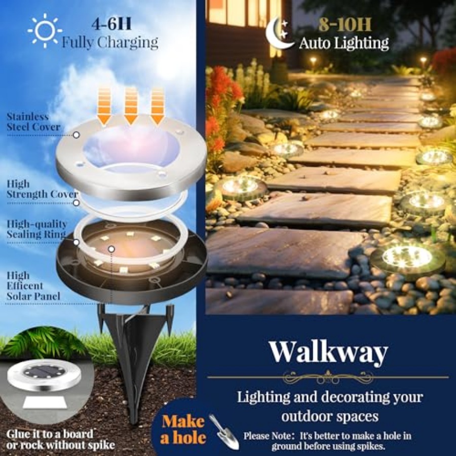 Lampu Taman Tenaga Surya Lampu - Outdoor Lighting For Patio ulasan dan harga